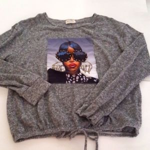 Face Kisses "FRESH" Embellished Graphic Pullover